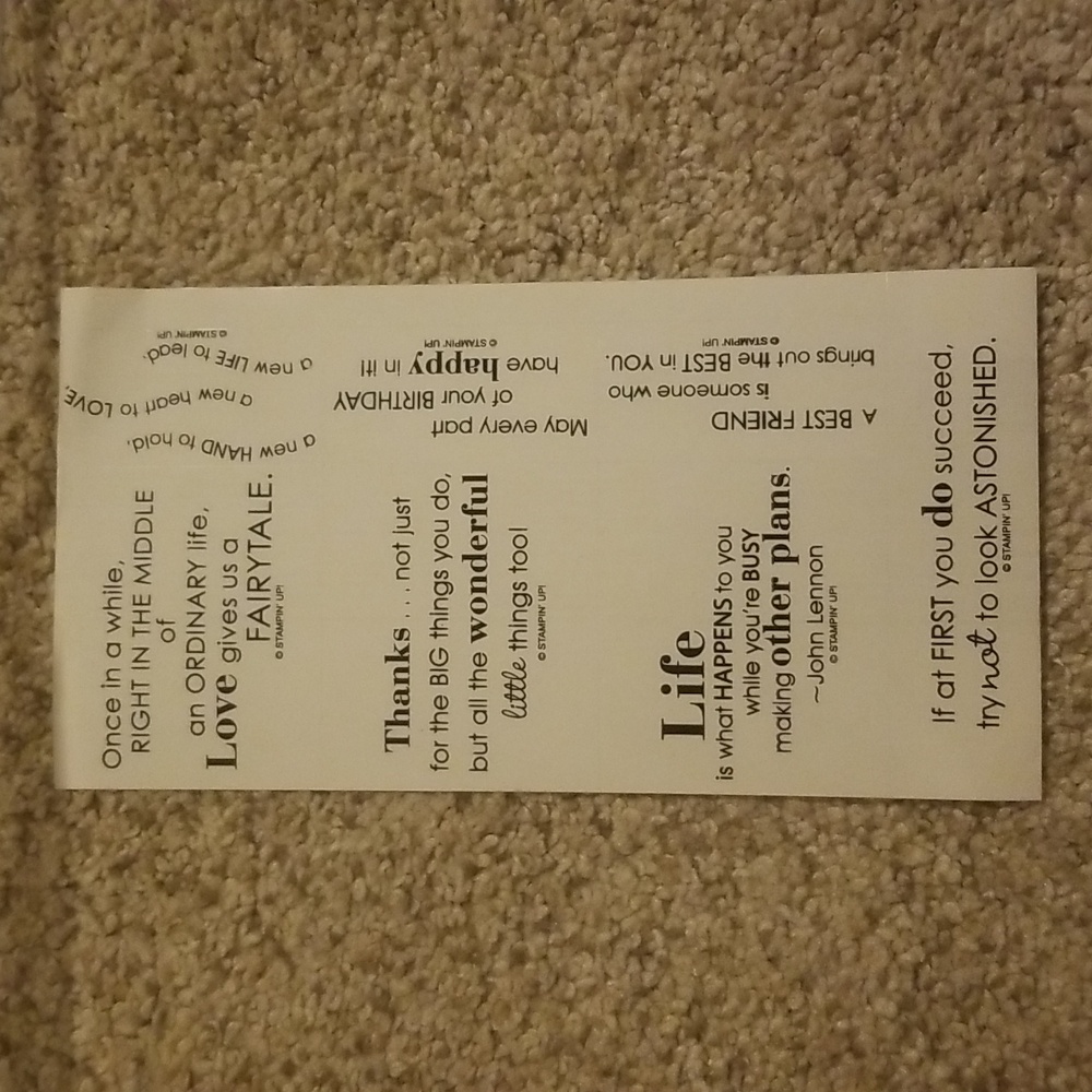 Stampin Up Full of Life stamp set